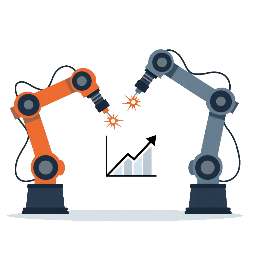 Robot przemysłowy dla automatyzacji procesów produkcyjnych